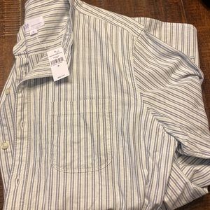 NEW!! Gap long sleeve button down striped shirt (NEW!)
